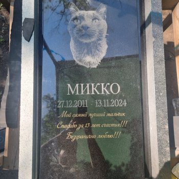 Наши работы памятники для животных